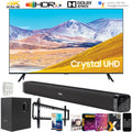 TV 65 Gear TV) TV Essentials Subwoofer, Wall & LED Surge (65TU8000 65" and Inch 4K Adapter, 60W Cleaner TV (2020) Screen Soundbar Smart Deco Mount, UN65TU8000 Bundle UHD 65-inch with Digital