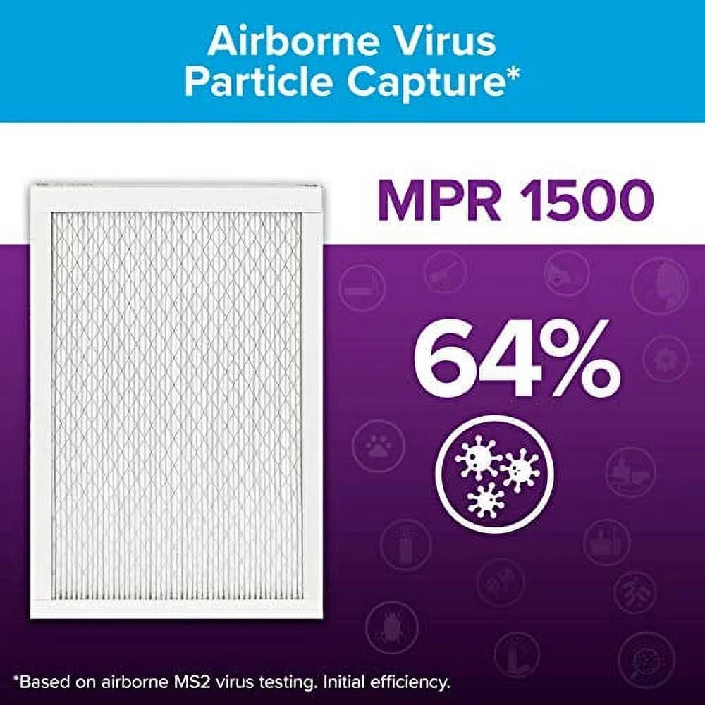 Filtrate Living MPR Filter, Allergen, Ultra 1500, Healthy 6-Pack 20x24x1, Furnace Air AC