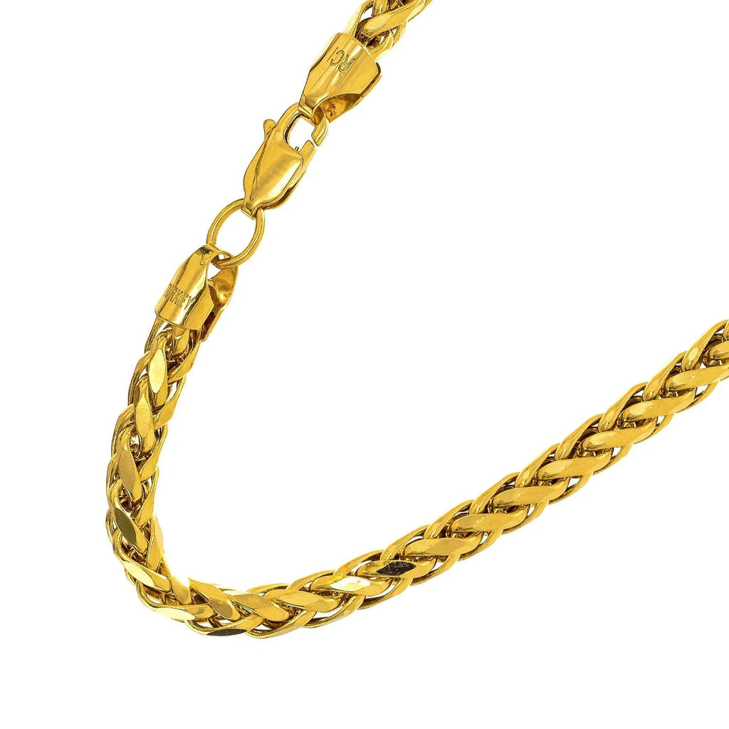 5.6gr. Lobster Claw- Franco Lite Inches, Bracelet, Yellow 4.1mm JewelStop Semi-Solid Diamond-Cut Gold 14k 8