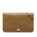Authenticated Bag Crossbody Crossbody Calf (Good) Dior Brown Pre-Owned Unisex Leather Chain