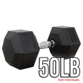 '- Valor -Sold Available Multiple 50 Fitness - Strengthen Toning lb Weight Individually Training Rubber Options Dumbbells Muscle Hex