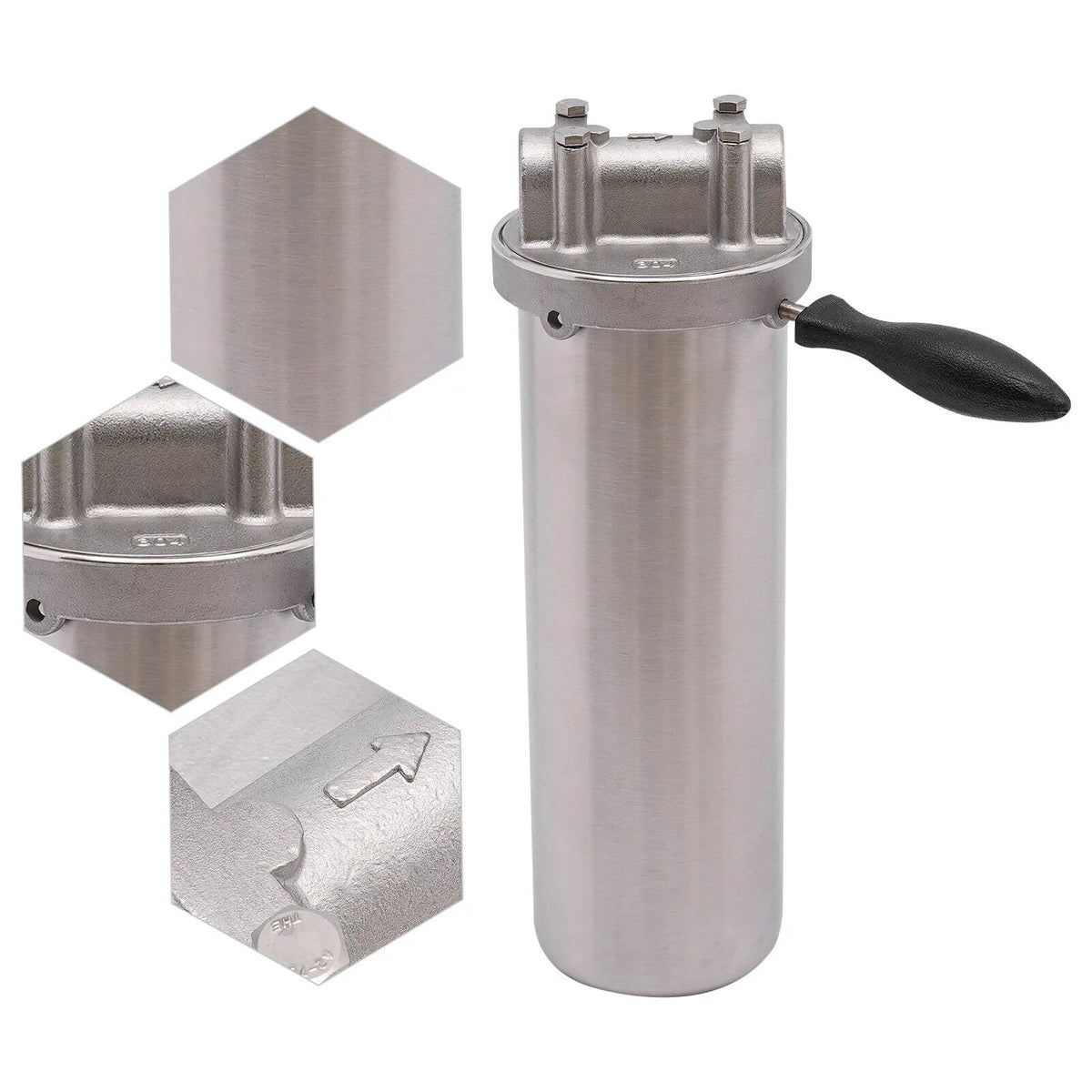 304 10" Stainless For Filter Housing 3/4" Cartridges Duty Steel Heavy Npt liquid