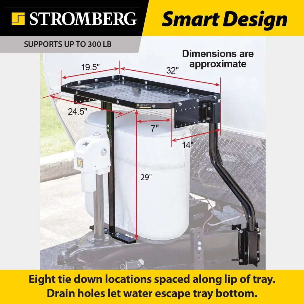 A-Frame Generator Tray RVs Storage exterior for Stromberg Black and Campers Carrier Trailer Carlson CC-255 Cargo - and for -