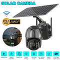 DFITO Motion Wireless HD AI PTZ 2-Way Audio, Waterproof, exterior Surveillance Camera, Detection CCTV Human 1080P IP66 Security Detection, WIFI PIR Camera Solar Camera Security