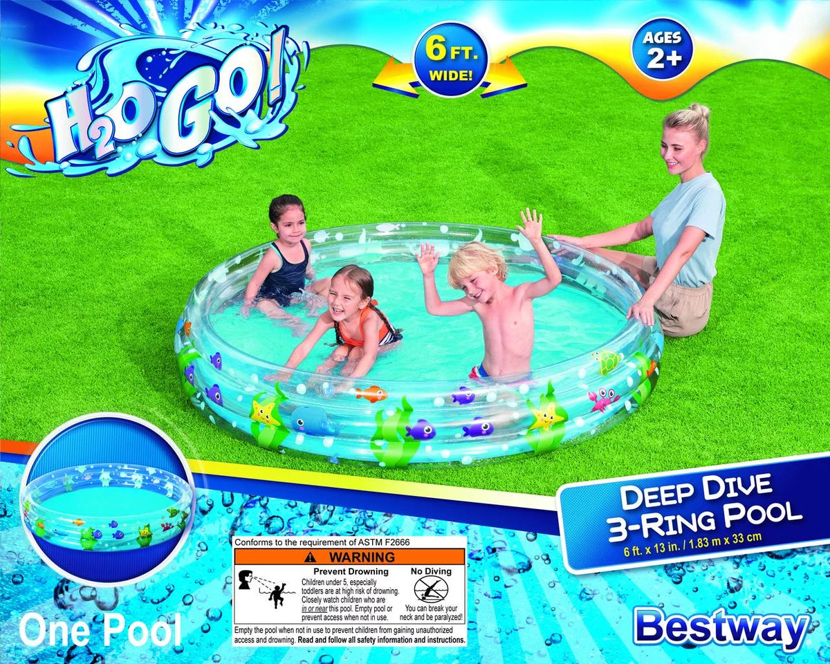 Deep H2ogo! for 2+ 3-Ring Pool Clear Children exterior Age Dive