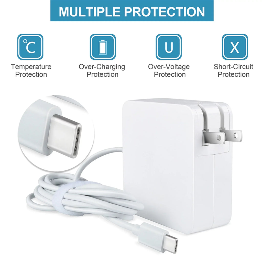 Charger 81QC Adapter Compatible Lenovo Chromebook White for Replacement 300e MTK 2nd KONKIN Gen Type-C AC BOO Type 65W