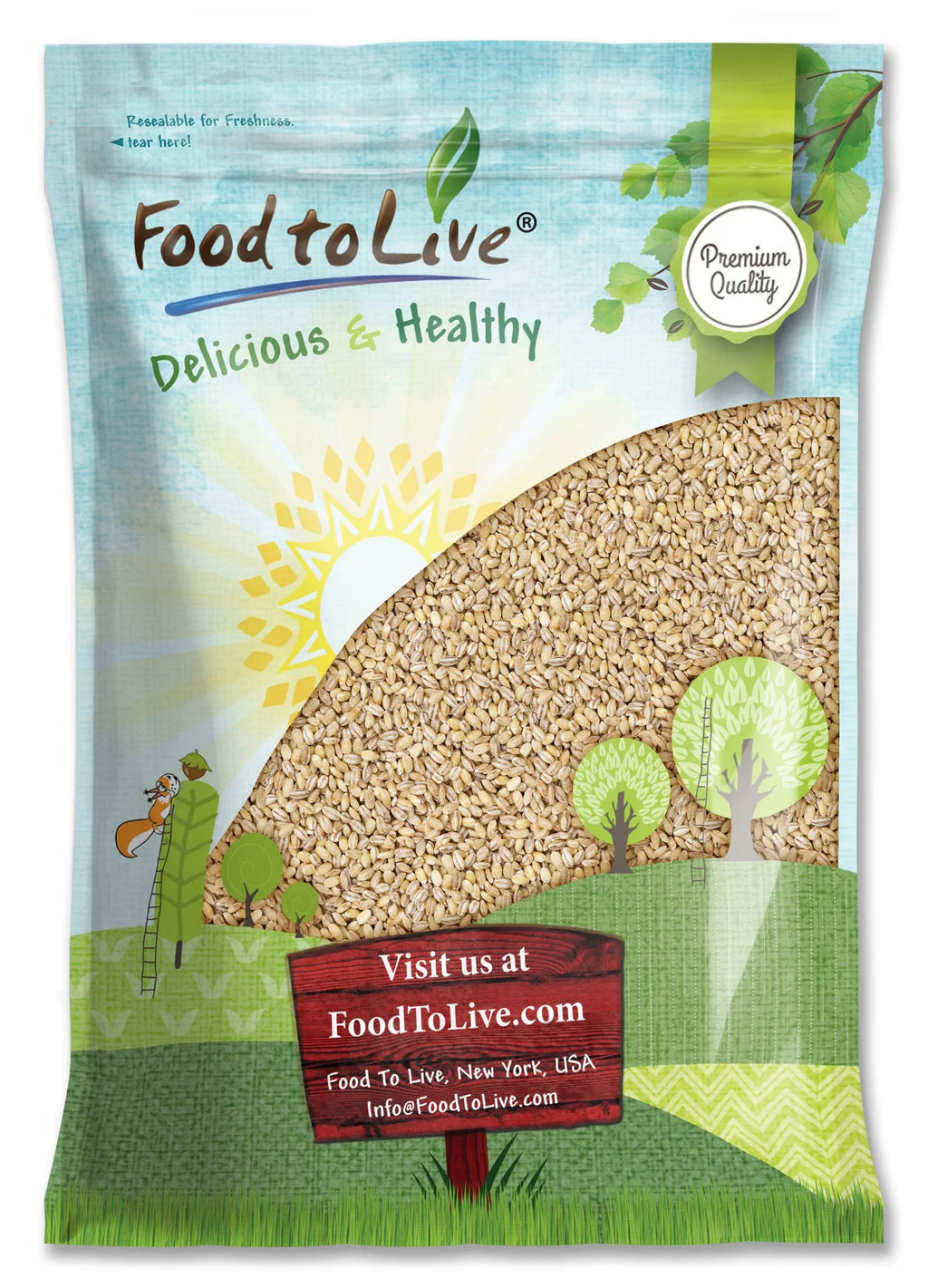 to Live 15 Pearled Vegan, Food Barley, Pounds by Raw — — Kosher,