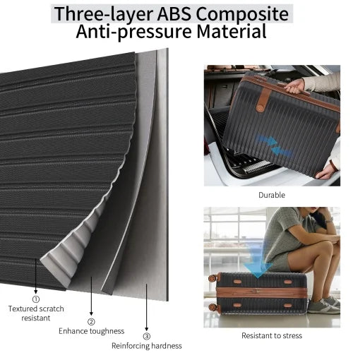 for Luggage Cubes, TSA Lightweight Expandable with Suitcase Set Travel Women 4 Set, Luggage Wheels Hard Spinner Lock, Men Shell ABS Packing Piece 4