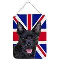British English Prints Union Wall Flag or Jack Door with Dog Hanging Art