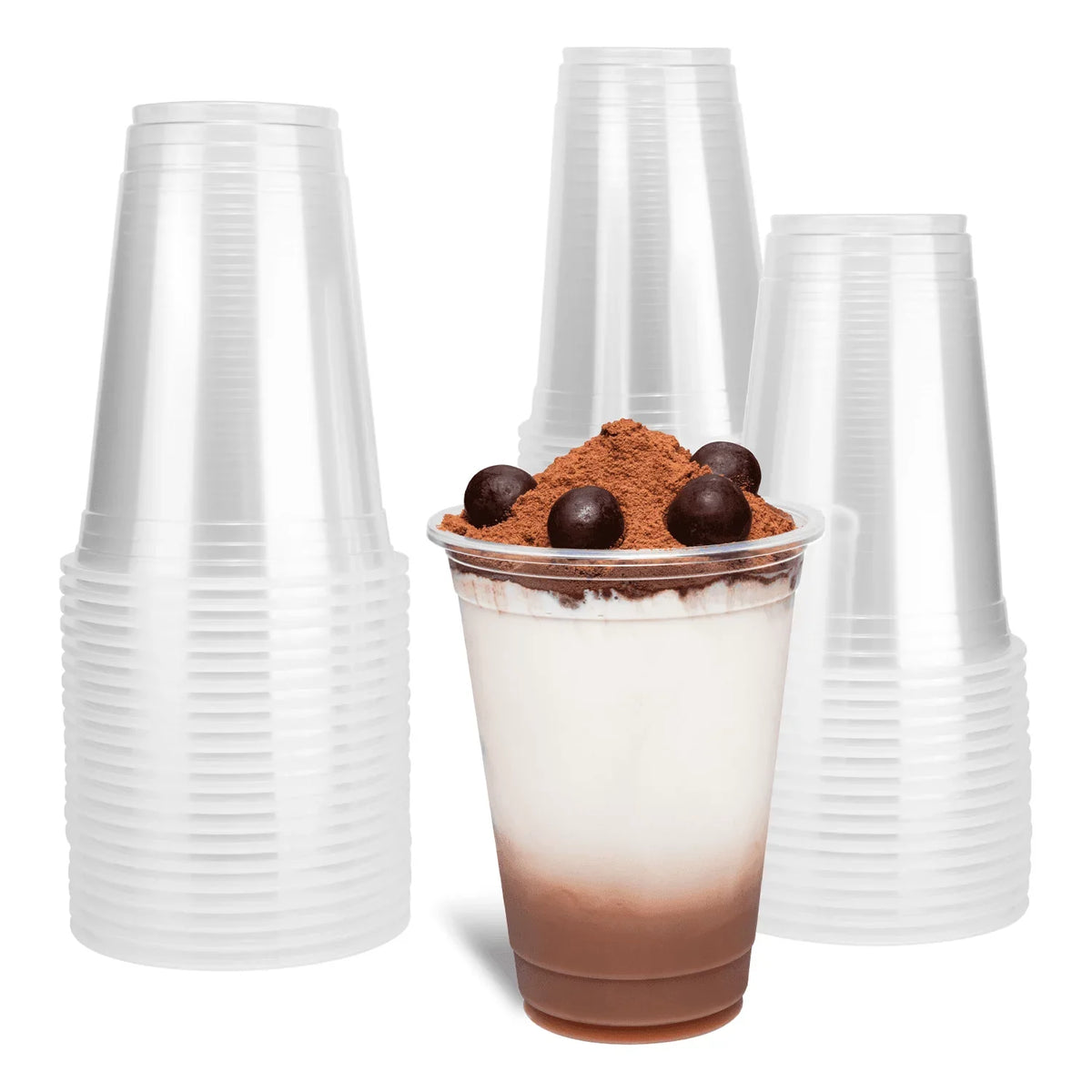 Cups 500 Pcs Modern 16 Karat 2000 PP U-RIM Translucent oz C1011 cc (95mm),