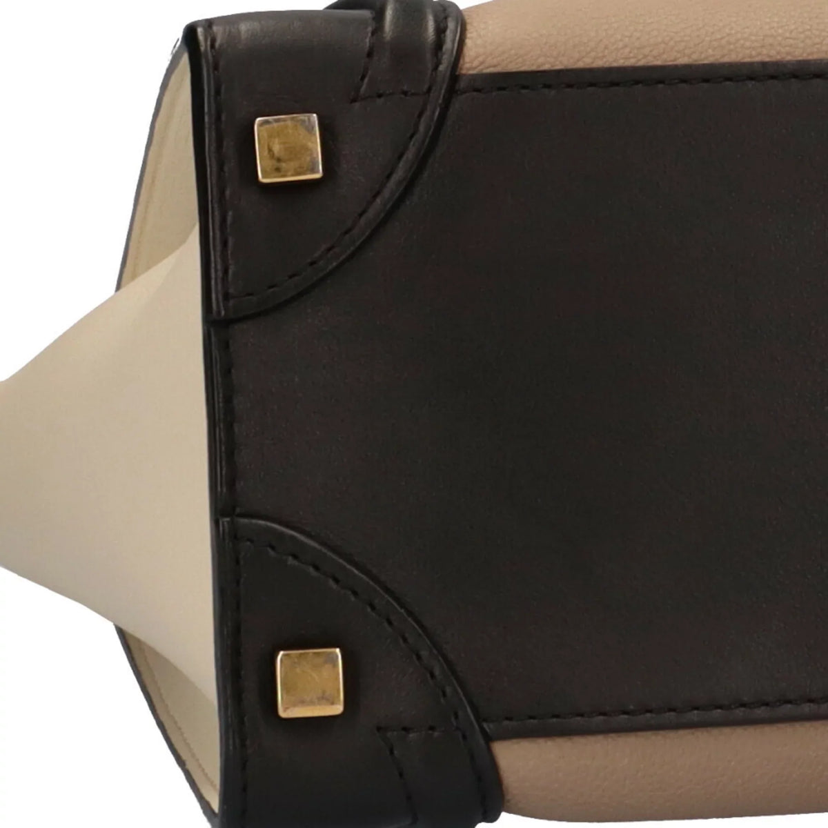 Shopper Beige (Good) Micro Ladies Pre-Owned Celine Leather Luggage Handbag