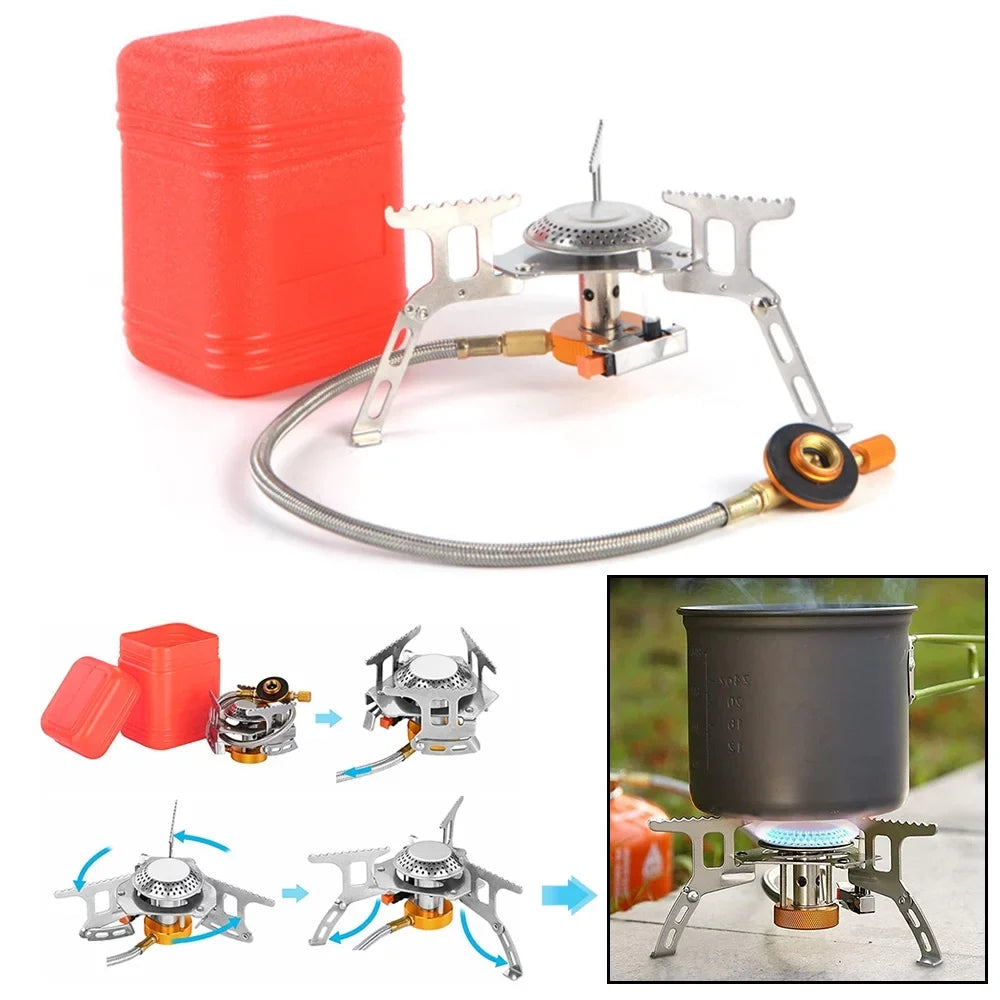 Stoves, Silver stove Lightweight Windproof exterior, Backpacking Portable for Camping