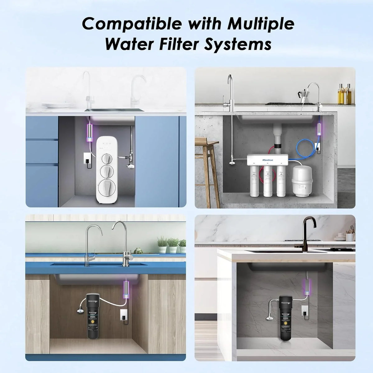 Stainless liquid for up Reverse Tim Filter and Baçtёria, Osmosis FCC Year of Filter LED Under to Mercury-Free, Waterdrop 99.9% Ultrąviolët System Reduce Sink UV͎ Certified, System, 50 Life liquid Steel,