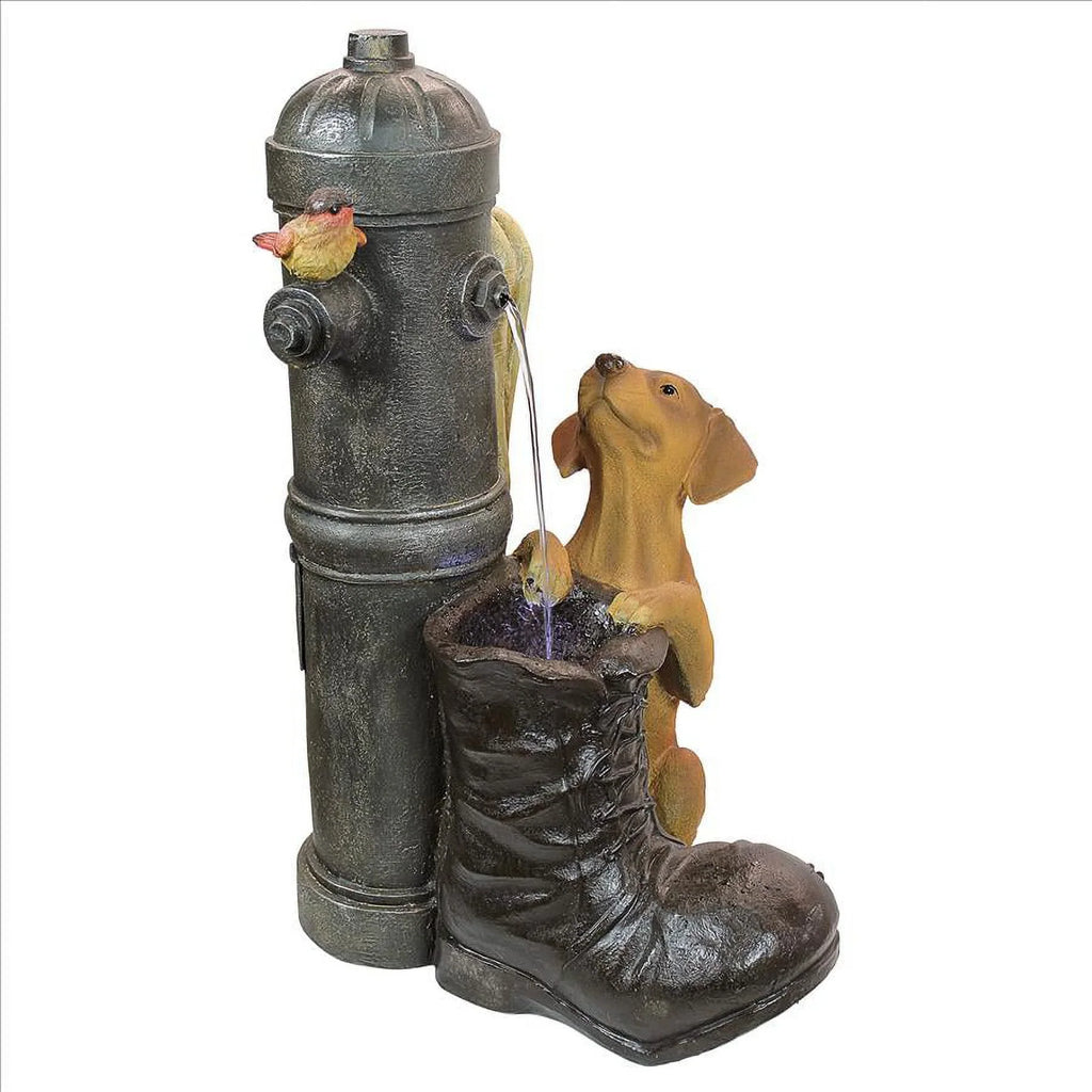 Fountain Fire Sculptural Hydrant Pooch Toscano Design