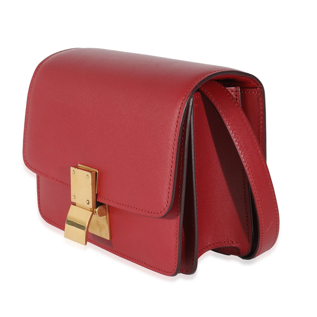 Bag Small Smooth Calfskin Pre-Owned Box Red Classic Celine