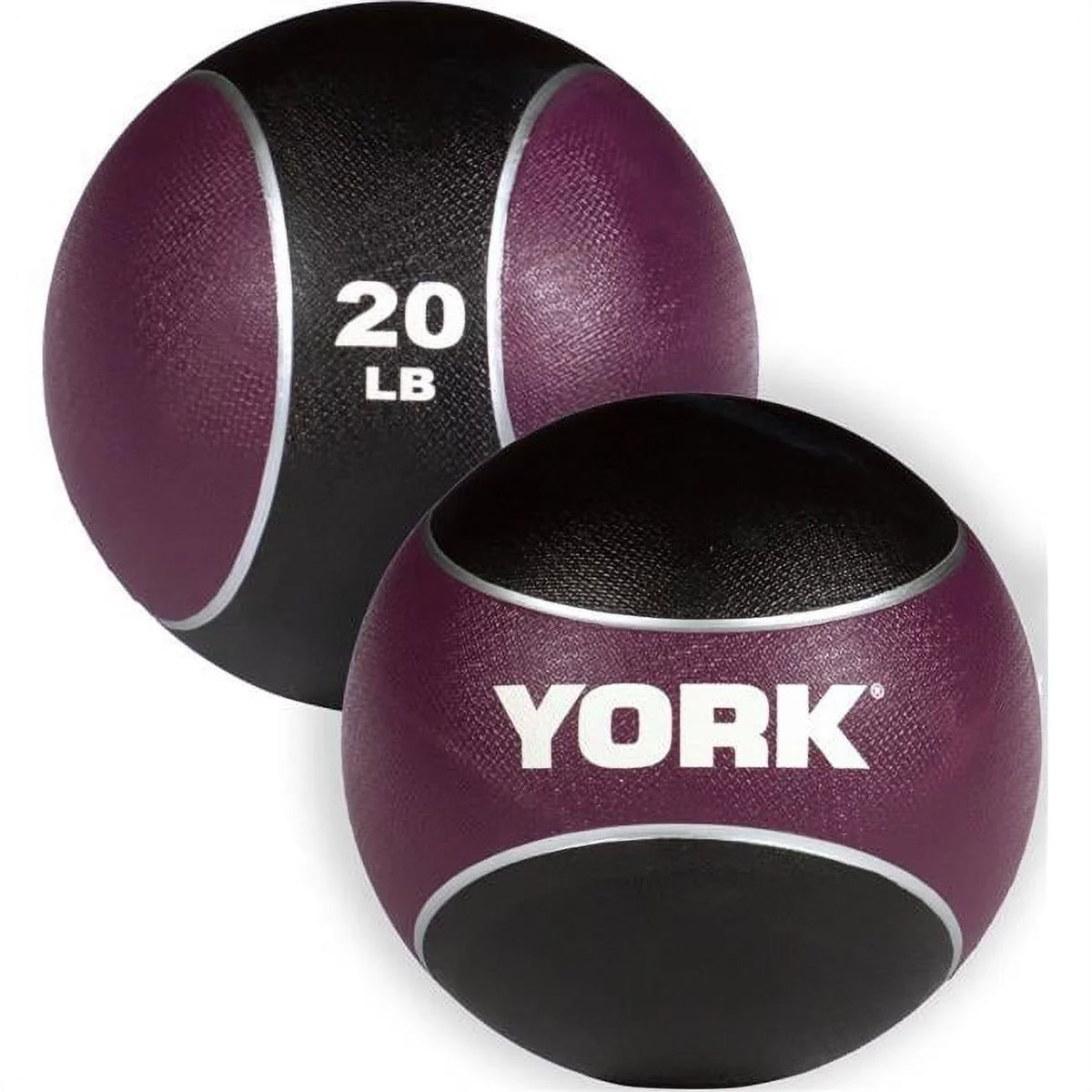 Purple Ball, York Tone Barbell 2 20 Medicine Rubber lbs