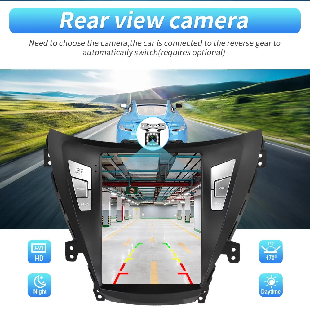 for 9.7'' Backup Camera Android 2012 Touchscreen WIFI Hyundai Mirror with GPS Stereo Car 2013 2G+64G Radio Bluetooth FM Podofo 2011 Link USB, Elantra