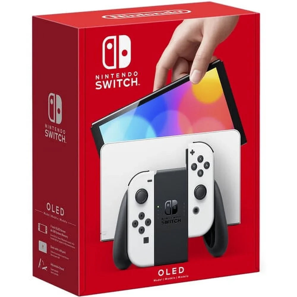 White with OLED Sword, Pokemon Nintendo Card, 128GB Switch and More