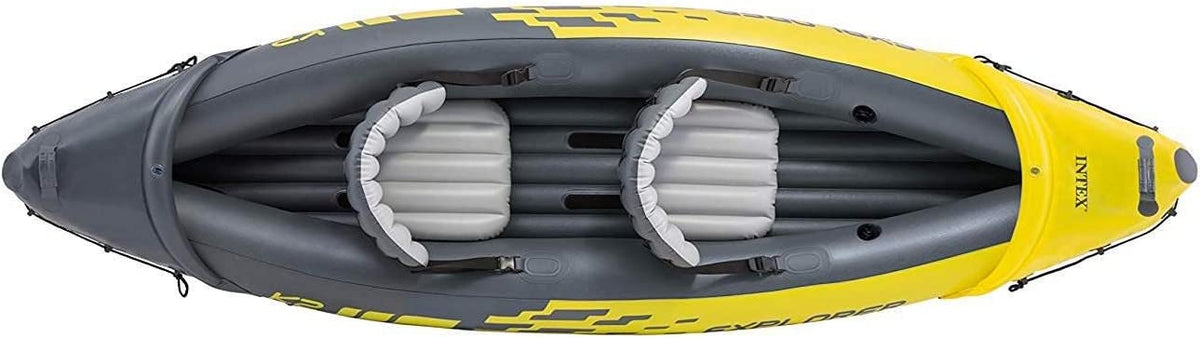 Inflatable Backrest Deluxe Set: – Aluminum Includes Pump and 86in Oars Kayak Seats – Adjustable High-Output with K2 SuperStrong 2-Person 68307EP Capacity Weight – PVC YUNWEN 400lb – Explorer