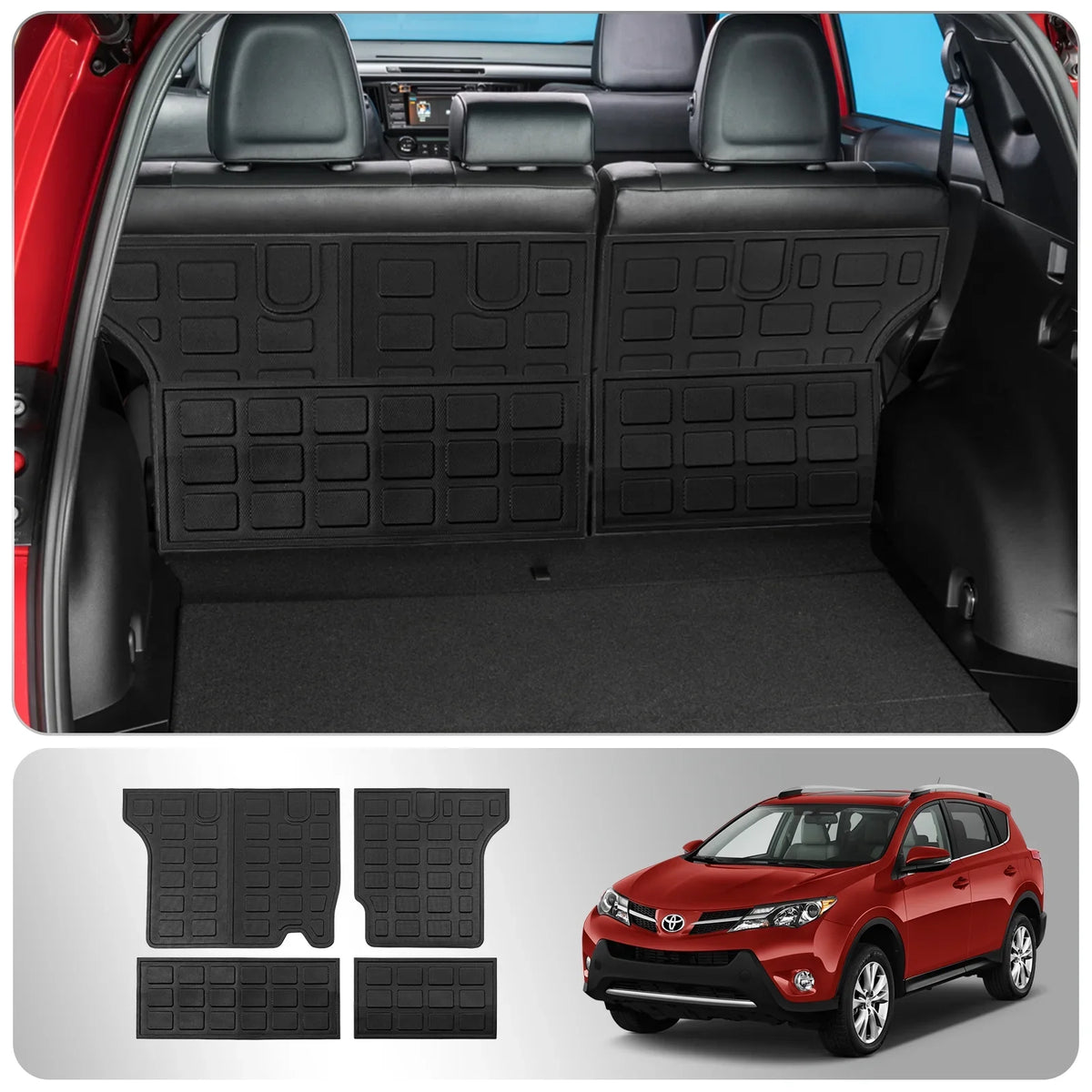 Mat Toyota Trunk Fit RAV4 Liner Toyota Cargo Liner Trunk Rav4 Accessories (Non-Hybrid) 2013-2018
