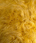 CURLY Yard Japanese by Sewing 58" Craft, 3.5" Fire Yard Cosplay Per Fake Yak FUR LONG Continuous Yarn / Faux Retardant (Yellow) Pile 2.3oz Wide Sold