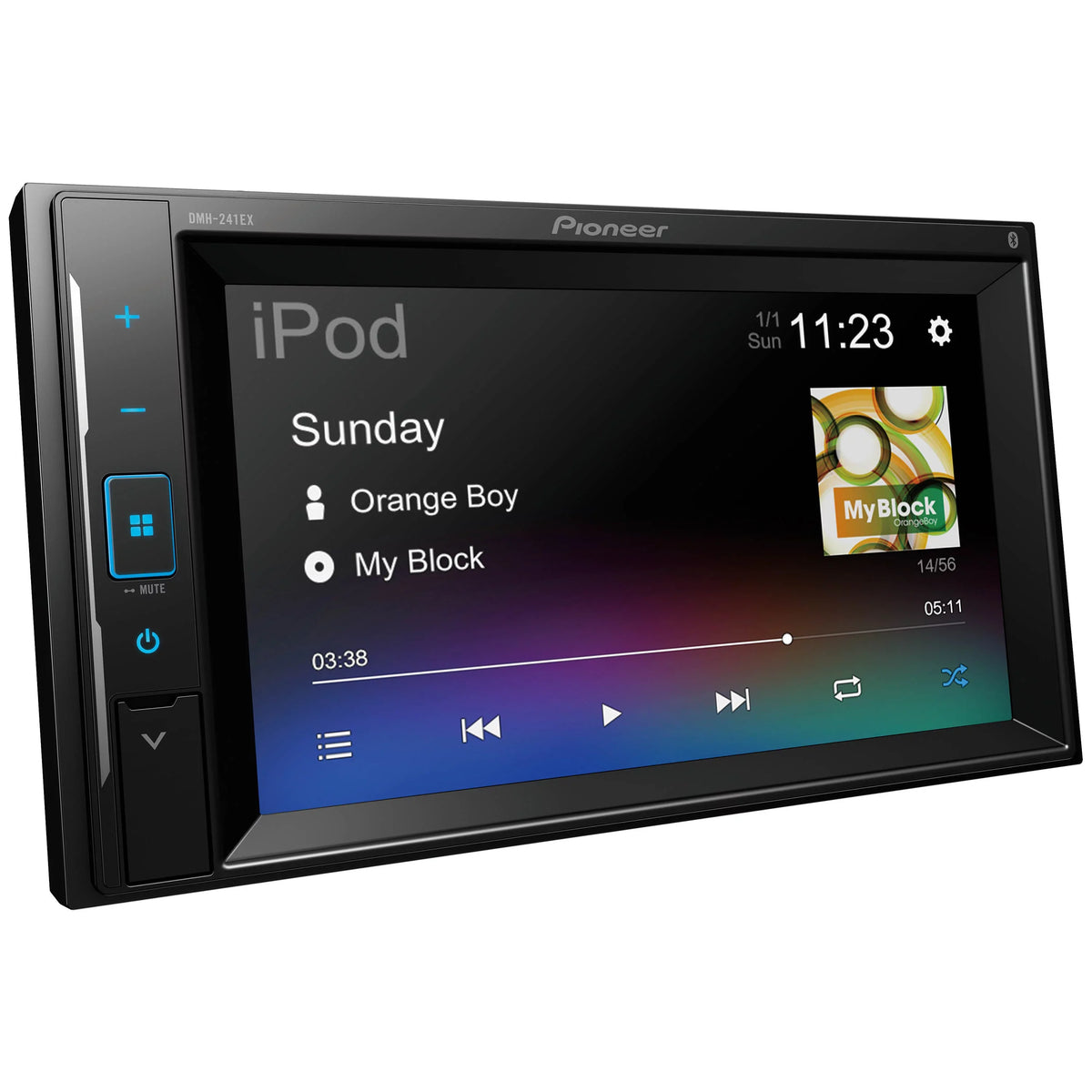 License Receiver Pioneer License + Digital CameraPioneer Touchscreen Touchscreen with DMH-241EX Media Bluetooth with Backup Camera Plate Plate Receiver Digital Backup Bluetooth + Media DMH-241EX