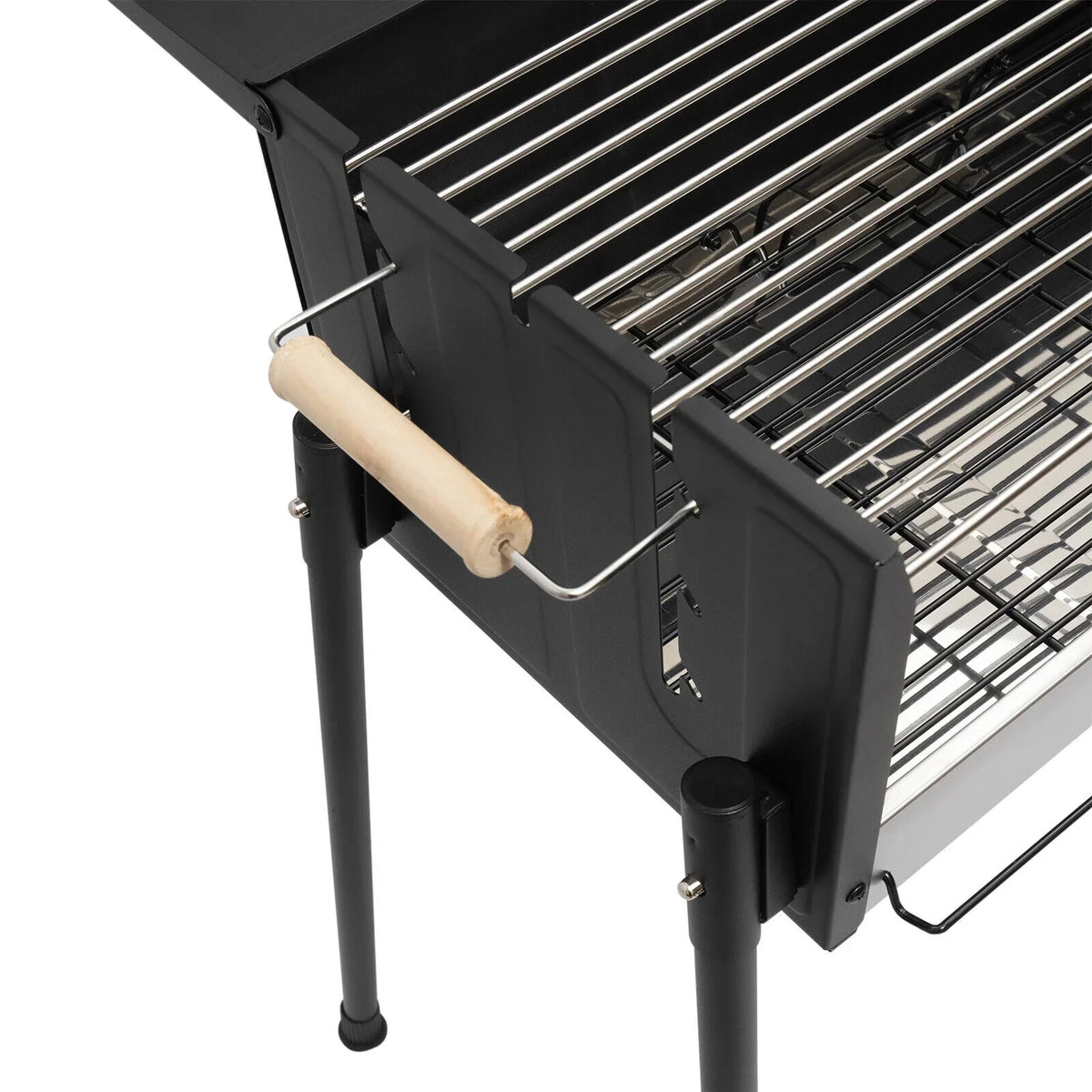 Stainless 304 Picnic Food Grill Steel Grill Kits Barbecue Miumaeov Charcoal Grade Grill Charcoal with for Portable Camping Grill Folding BBQ Tool