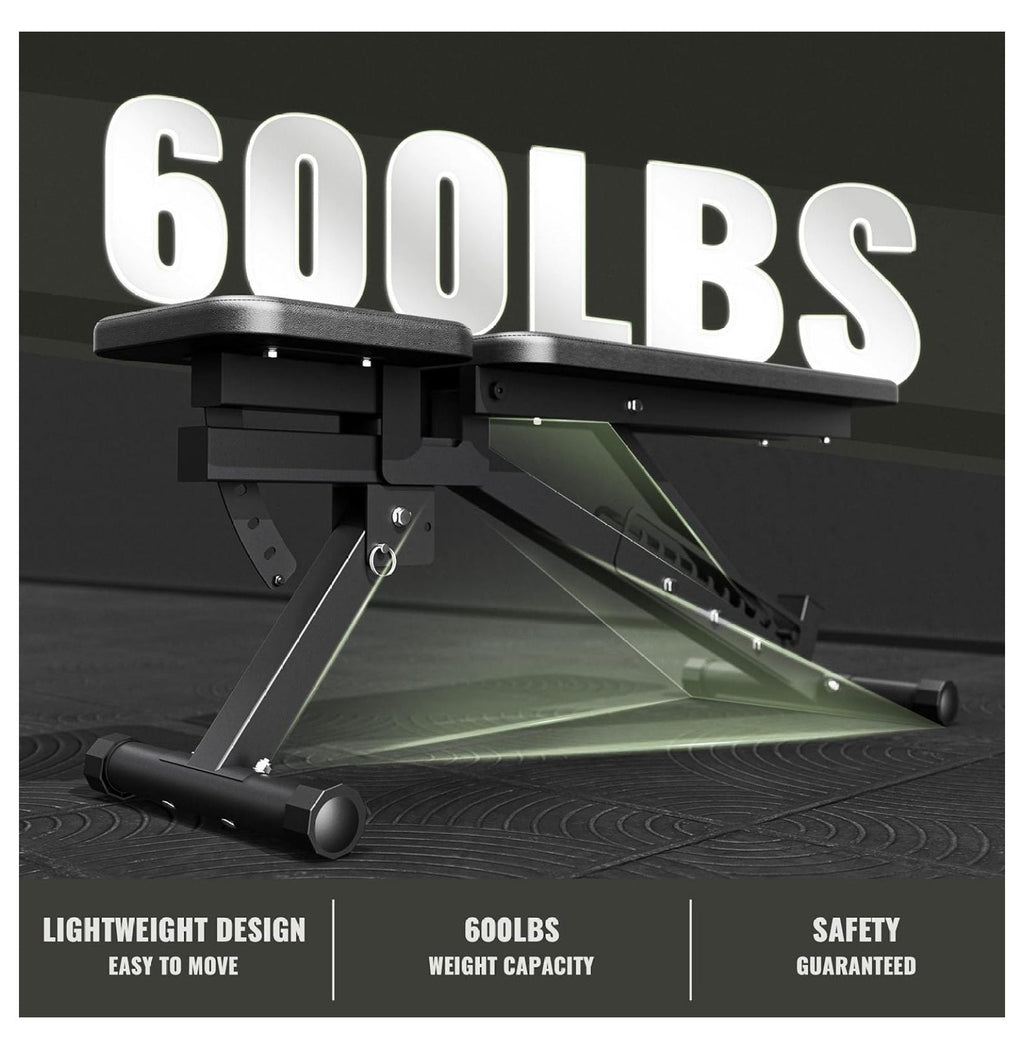 Press Bench Positions Bench Training Workouts, Lifting, and Garage Adjustable Gym 32 Home Bench,1300 Weight and Major for LBS Weight Fitness and Bench Capacity Strength Press