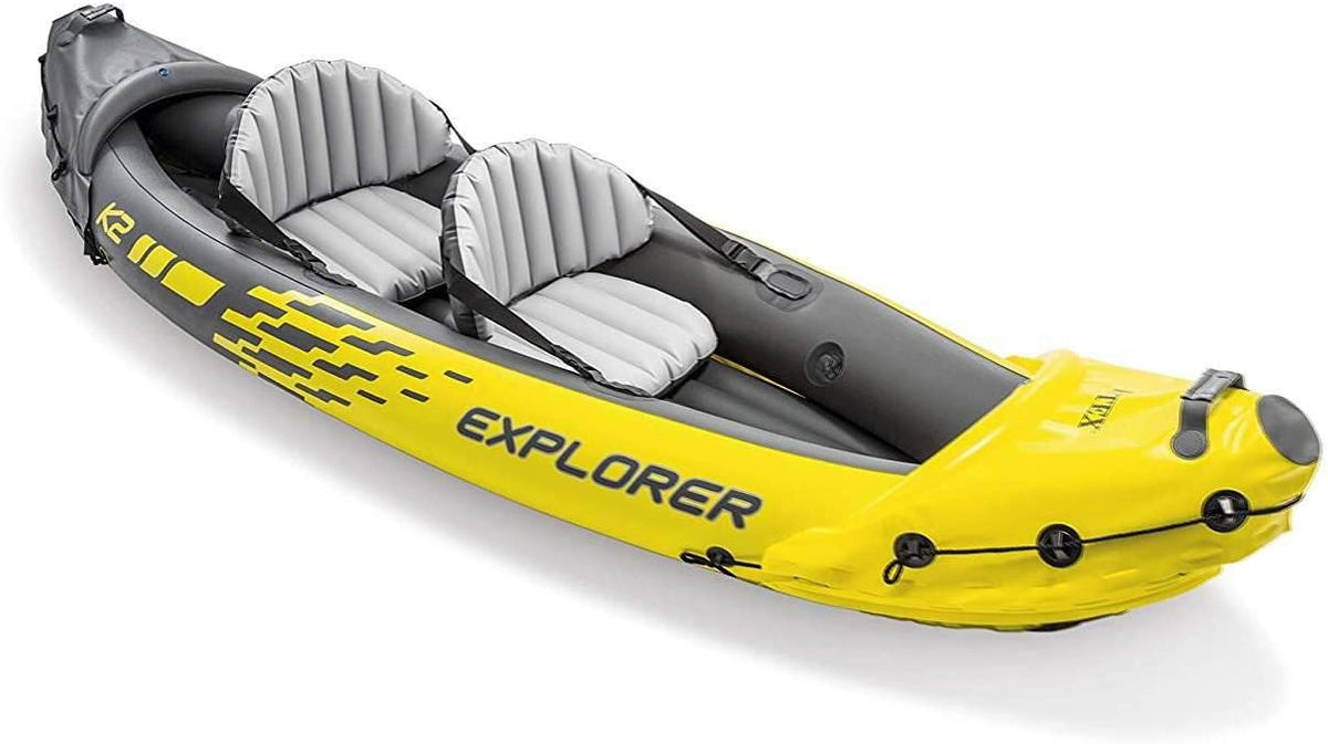 Inflatable Backrest Deluxe Set: – Aluminum Includes Pump and 86in Oars Kayak Seats – Adjustable High-Output with K2 SuperStrong 2-Person 68307EP Capacity Weight – PVC YUNWEN 400lb – Explorer