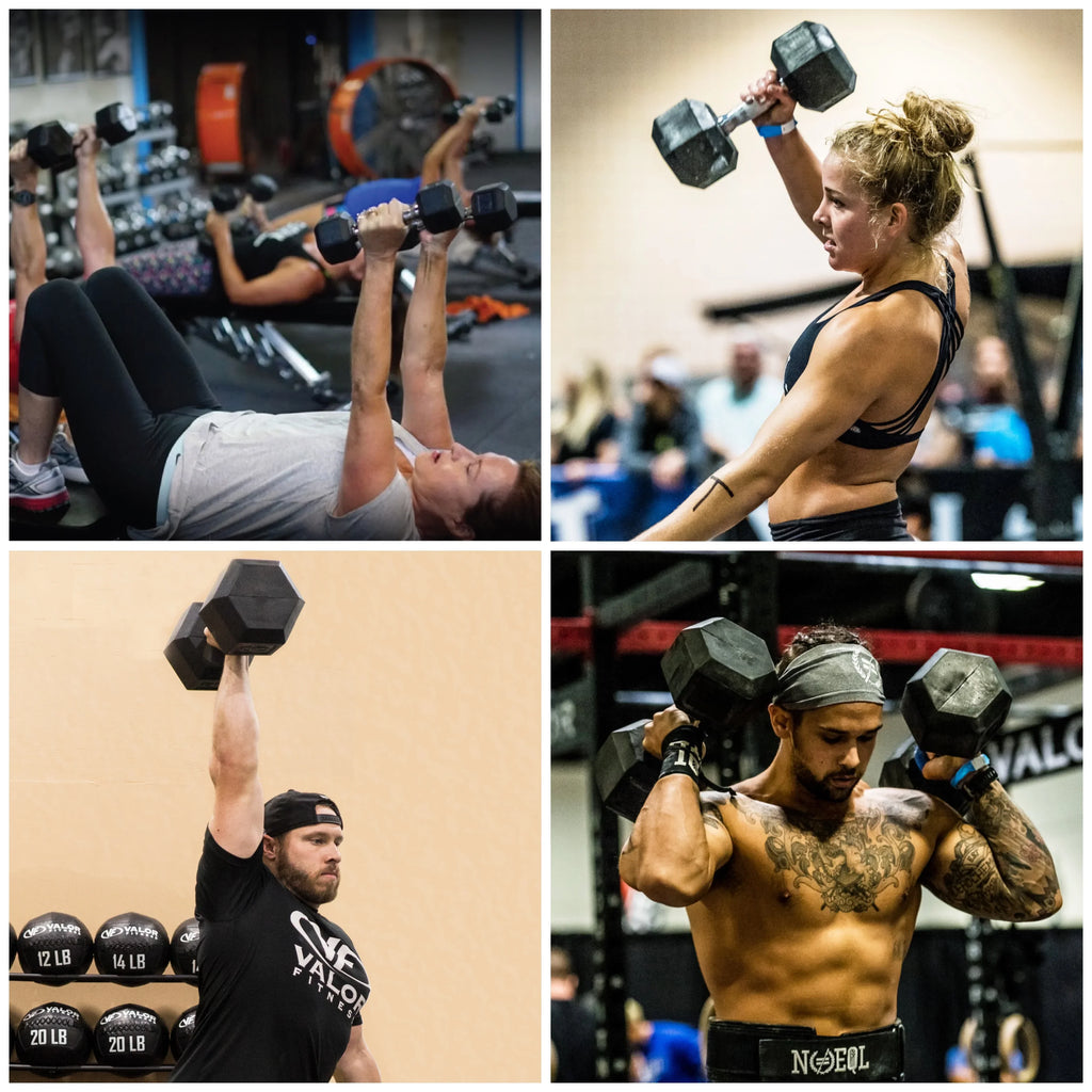 '- Valor -Sold Available Multiple 50 Fitness - Strengthen Toning lb Weight Individually Training Rubber Options Dumbbells Muscle Hex