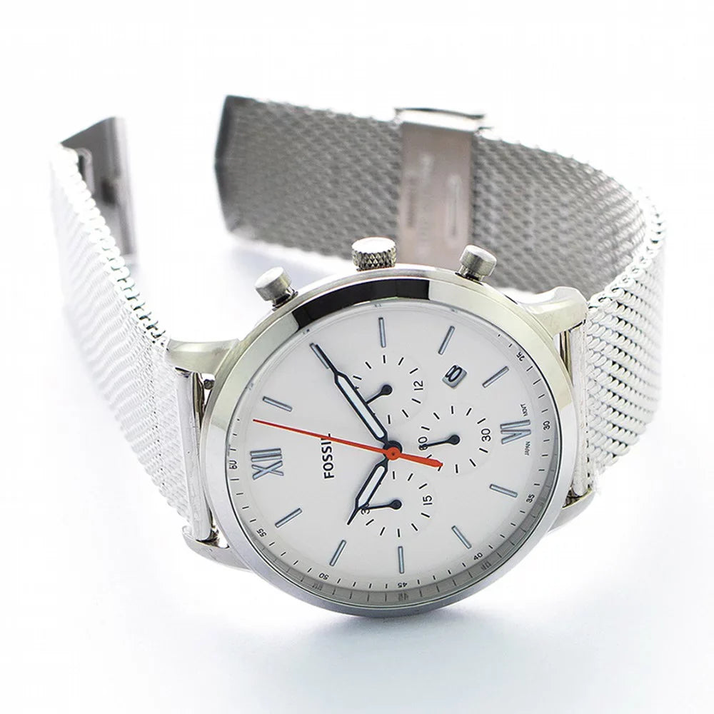 Steel (Model: Men's Chrono' Casual 'Neutra Watch, FS5382) Fossil Color:Silver-Toned Quartz Stainless