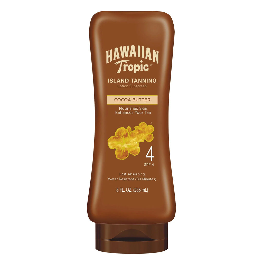Pamper Hawaiian Skin Tropic Nourishing 4, Tanning 8 oz Protects Spf Lotion