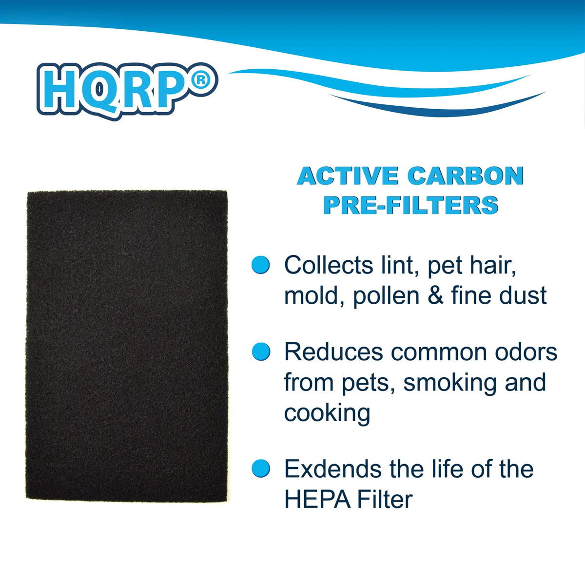 HAP726 for HAP715, 8-Pack Holmes HAP725, Air Filter Purifiers HQRP HAP702, HAP706, C Carbon HAP716,