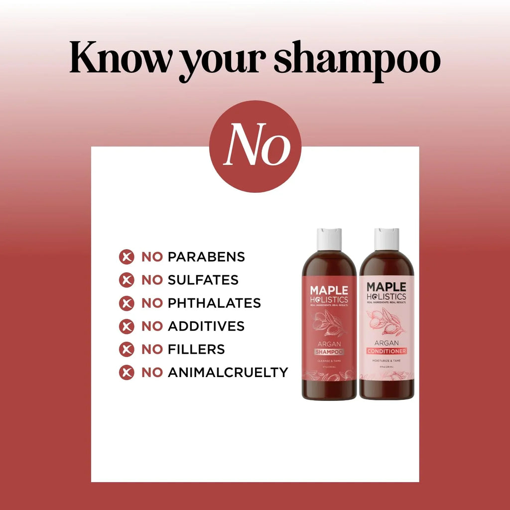 Oil Shampoo Moisturizing Hair for and Dry Free Argan Care Shampoo oz - Sulfate and Set, Conditioner for Shampoo and fl Frizzy Curly Hair Hair 8 Conditioner