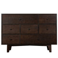 bar,buffet tableware console - Wood handle Solid server table spray-painted dresser cabinet drawer lockers, retro Auburn buffet round lockers