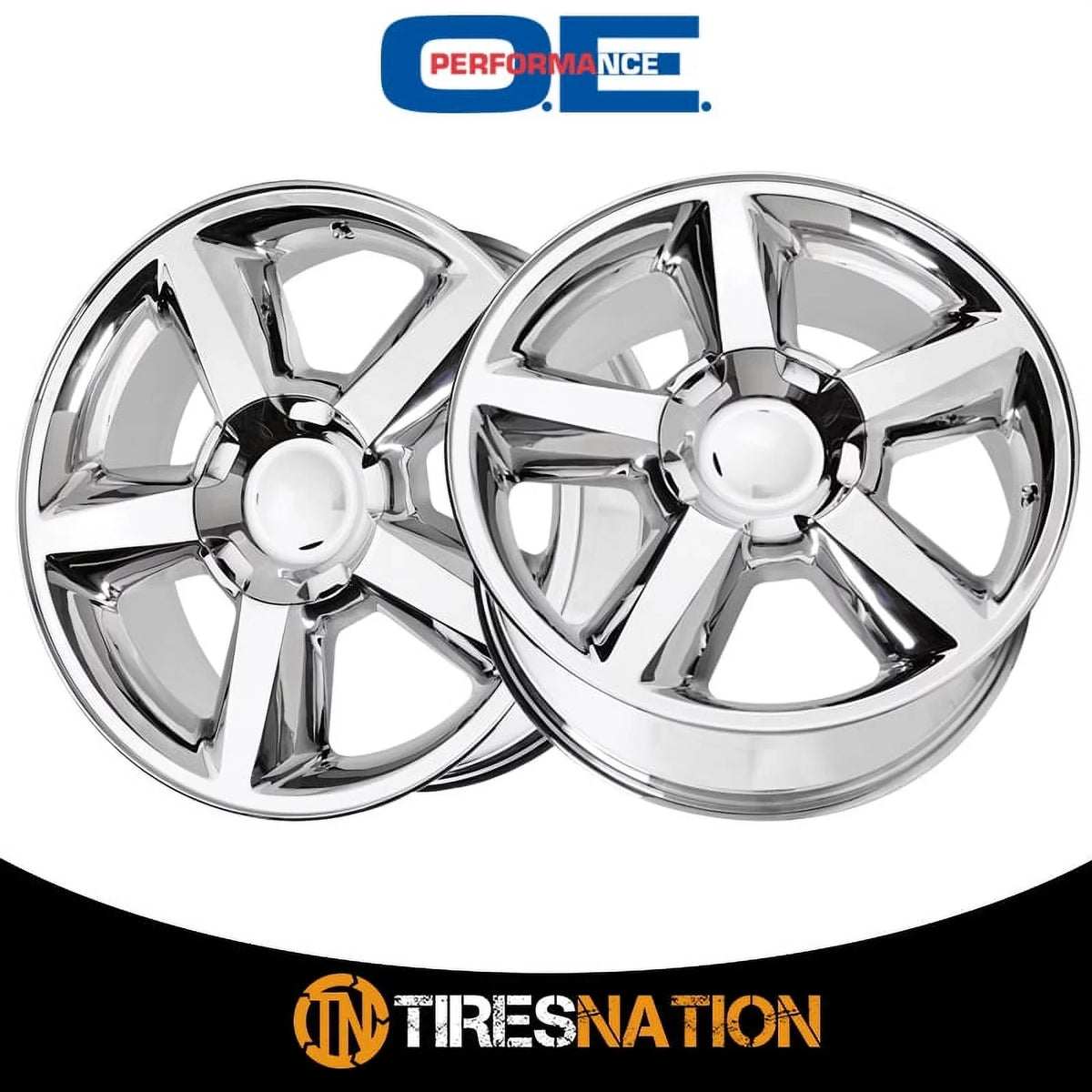 OE Chrome Aluminum 131C-285831 20X8.5in Creations 2018 Rim 1500 Silverado PR131 Finish, Chevrolet