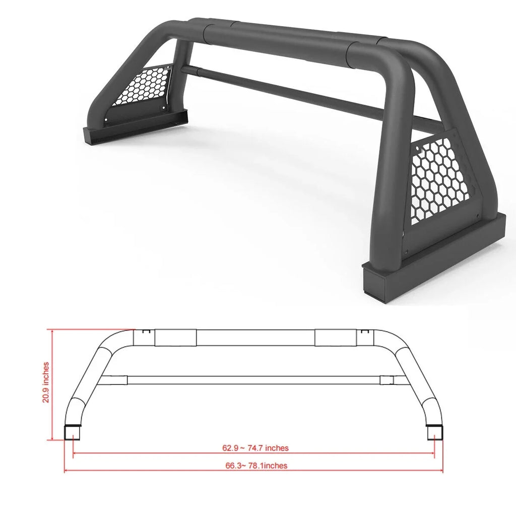 Sport 2000-2021 For Tundra Bar Toyota Chase Bed Roll Bar Adjustable Rack Truck