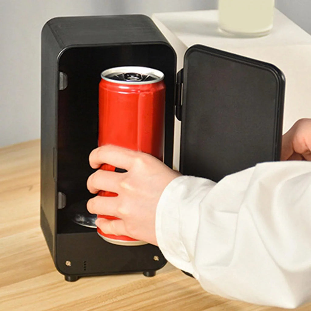 Car Mini Personal Fridge liquid Bedroom Office USB coffee for Milk , Home Warmer, with and Dorm Fridge, Makeup