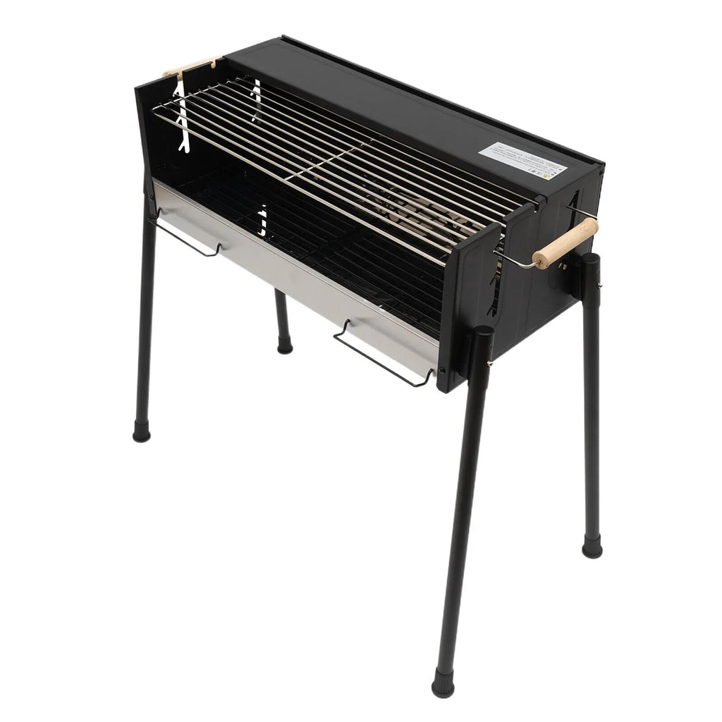 Stainless 304 Picnic Food Grill Steel Grill Kits Barbecue Miumaeov Charcoal Grade Grill Charcoal with for Portable Camping Grill Folding BBQ Tool