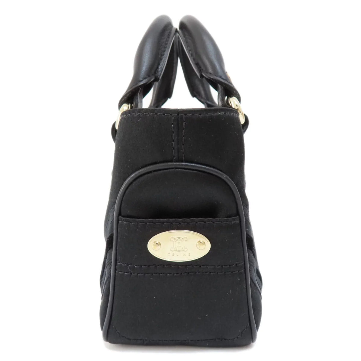 satin Pre-Owned CELINE boogie Celine handbag bag (Good) ladies