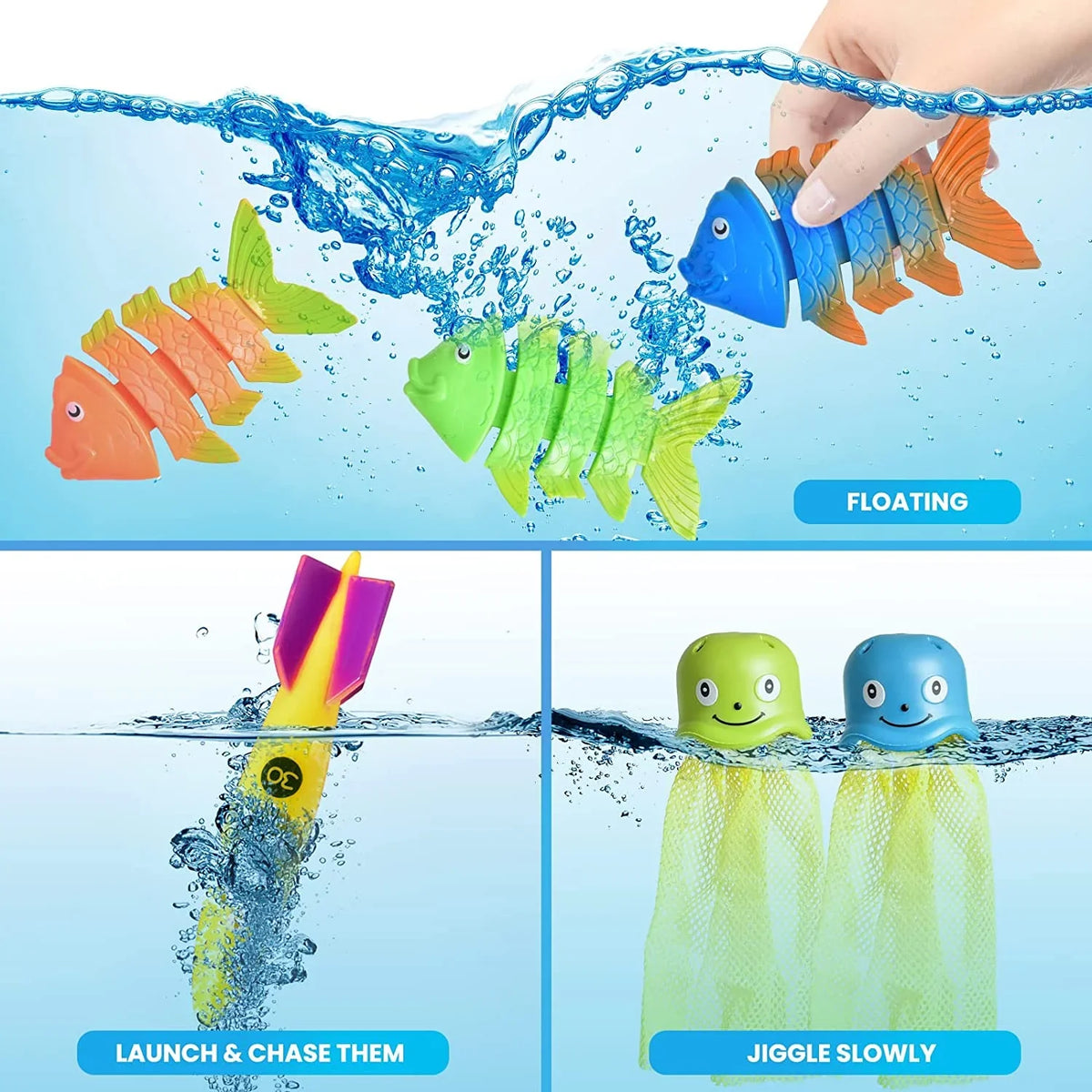 Kids Toys Kids Pool for Little Fun liquid Swimming Toys Toys Backyard, Pool 34PCS for for Toys Diving