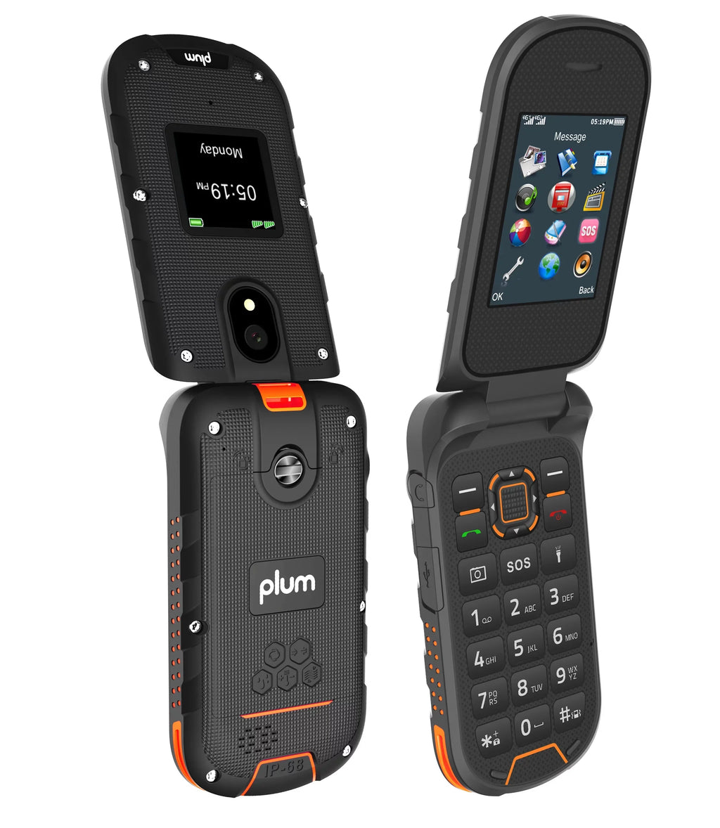 PLUS 4G Plum $11 Speed Sim Unlimited Card Talk Contract LTE Flip Included (Refurbished) Ram No Phone Restored