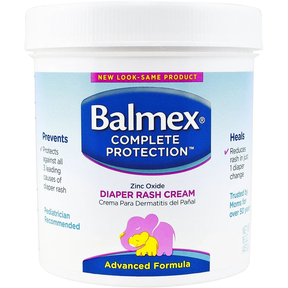 Zinc Oxide Cream Rash oz Balmex 16 Diaper With