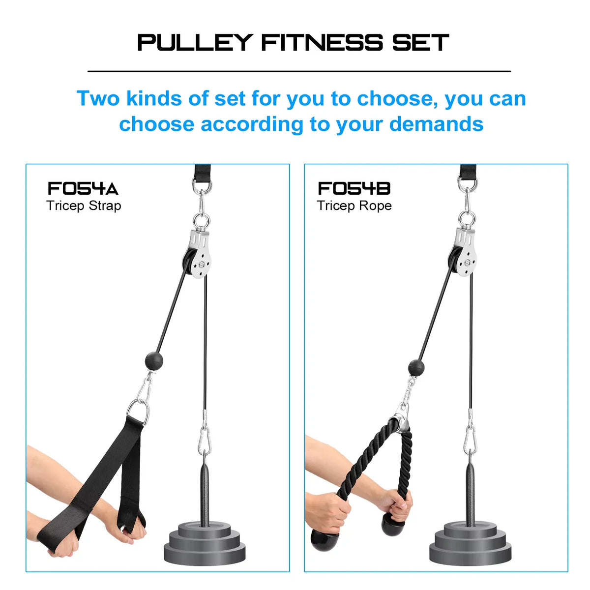 Hand Strength Fitness Training Loading Triceps Equipment Arm Lixada Biceps Pin Lifting Attachment Pulley DIY Machine Cable System Blaster