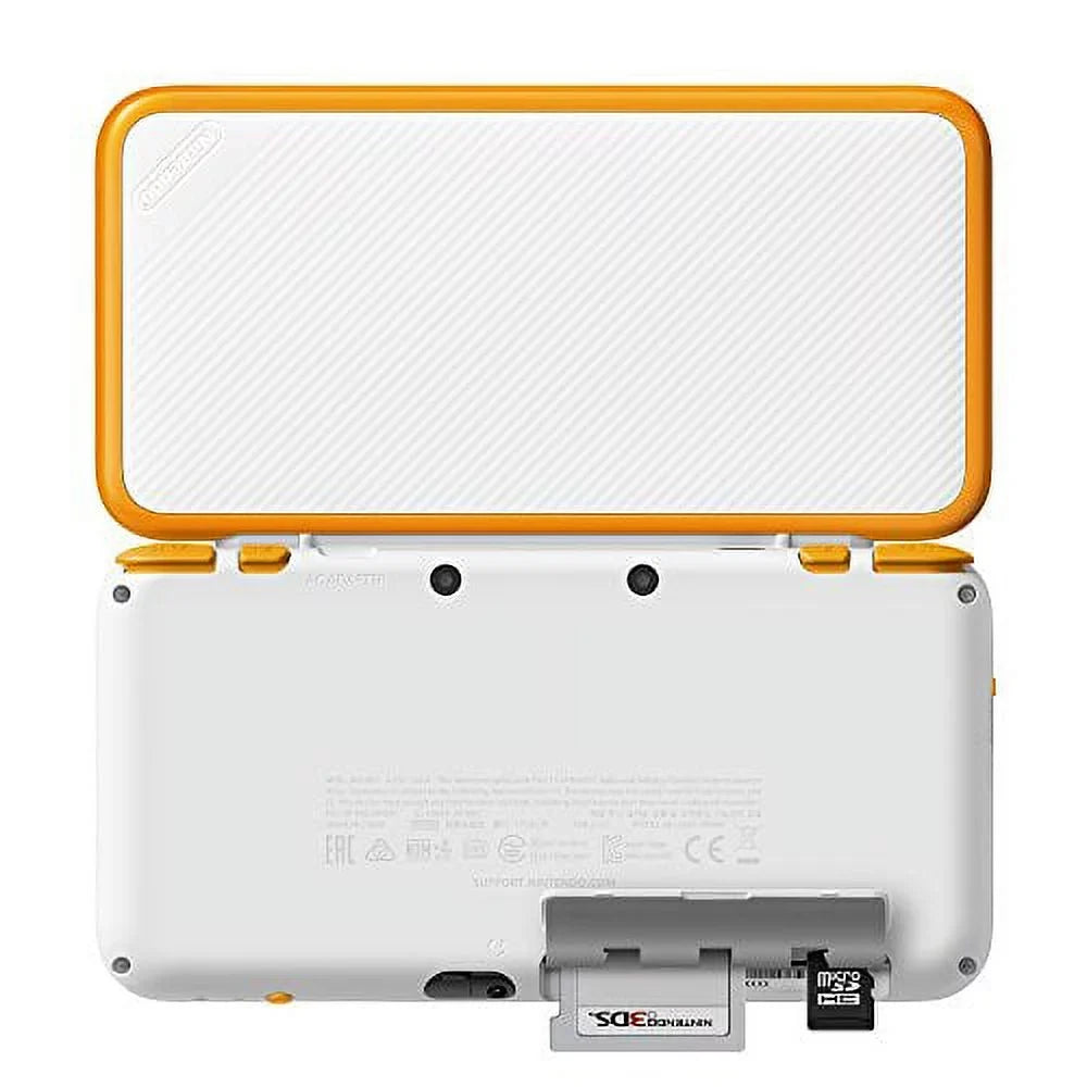 2DS (Refurbished) Nintendo New w/ Stylus Gaming XL Orange Charger SD Restored Card Console and White