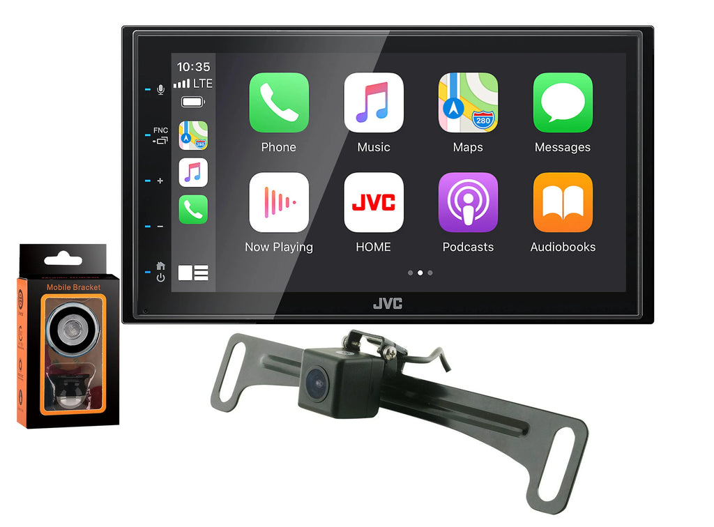 Magnet Multimedia & Rearview w/ 6.75" Camera Monitor+Absolute Receiver KW-M56BT Digital Phone JVC CAM900 Holder fixed Touchscreen