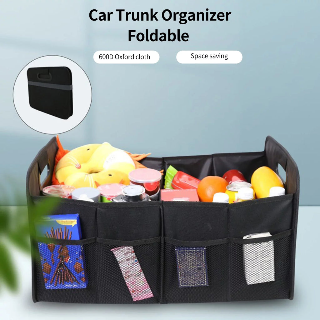 Trunk Organizer Car Organizer Folding Cargo Car Box Trunk 55L Cloth Box Automotive moobody Car Oxford Storage Storage