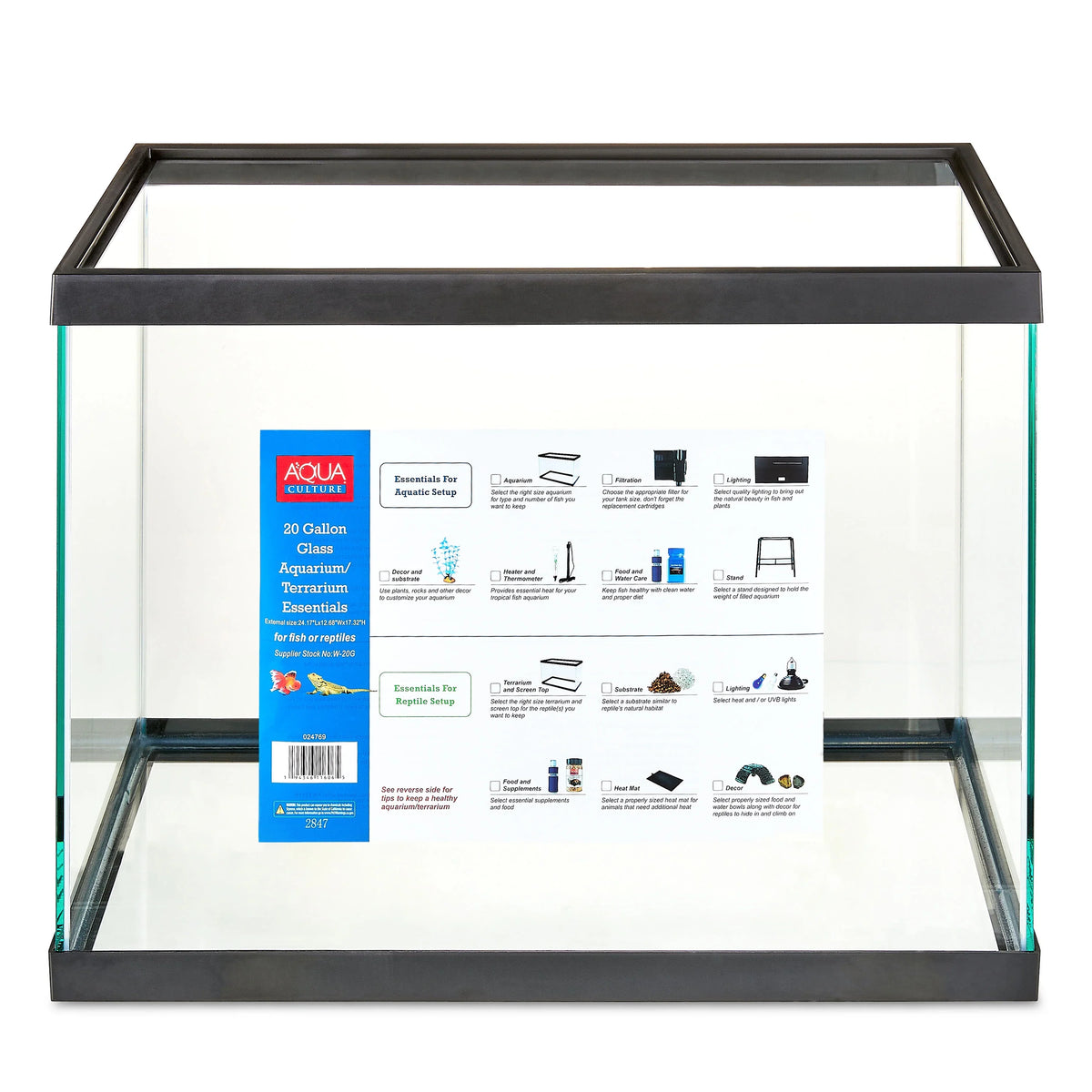 Culture Gallon Aqua 20 Aquarium/Terrarium