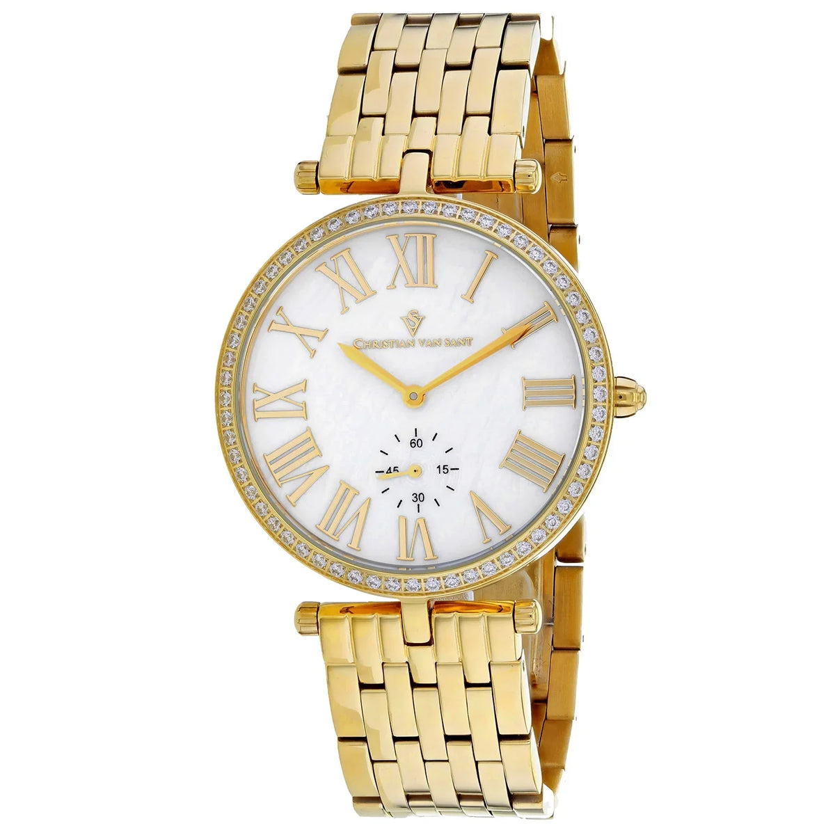 '- Women's pearl Sant Hush of Dial Mother CV0292 Watch Van Christian