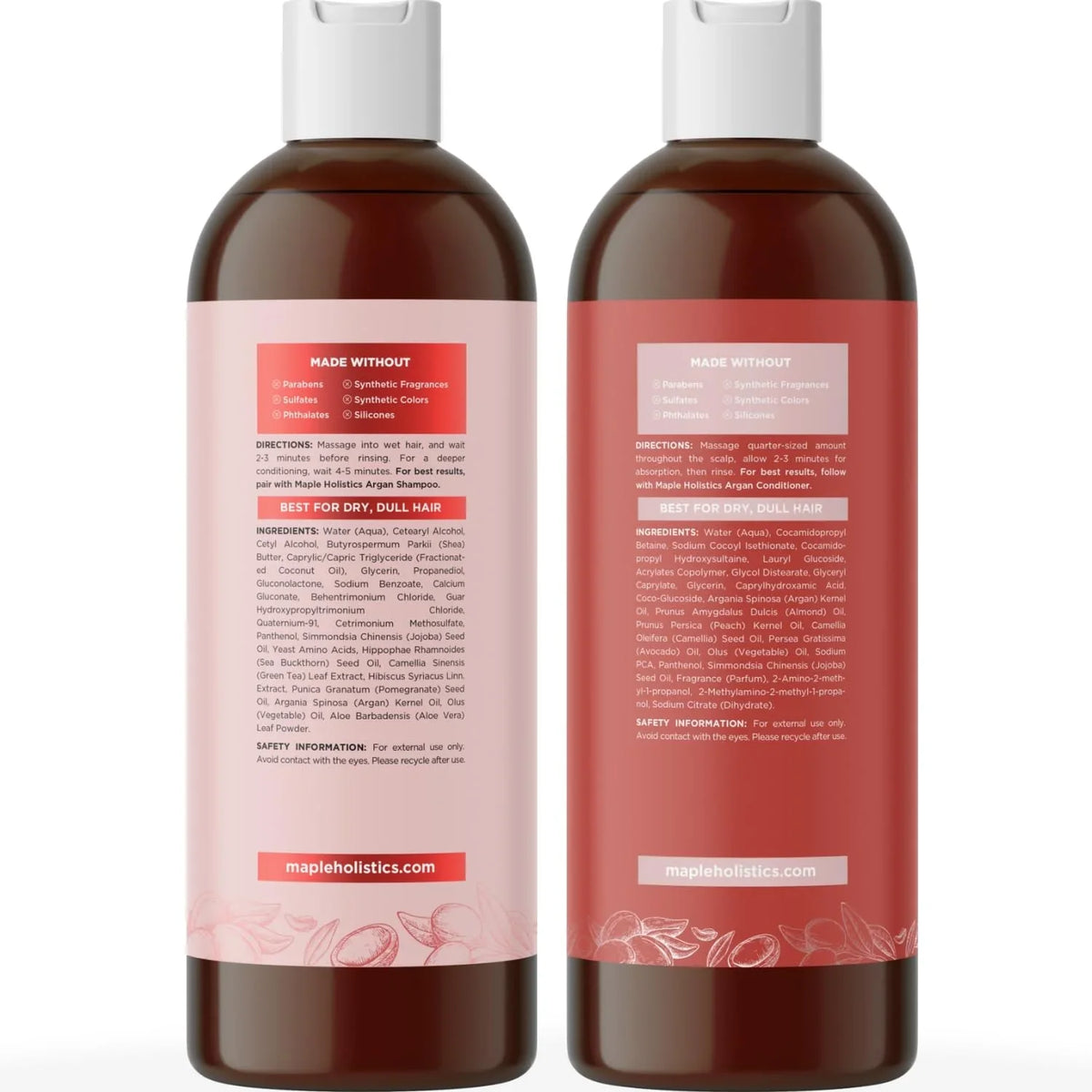 Oil Shampoo Moisturizing Hair for and Dry Free Argan Care Shampoo oz - Sulfate and Set, Conditioner for Shampoo and fl Frizzy Curly Hair Hair 8 Conditioner
